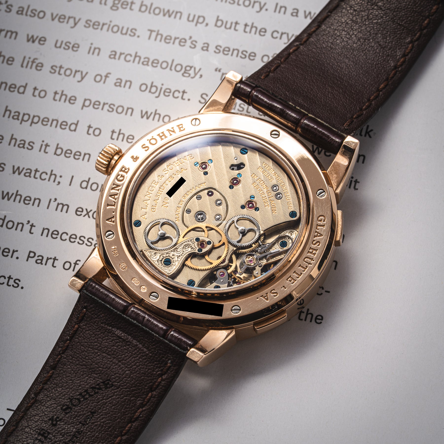 A. Lange & Söhne Lange 1 Time Zone 41.9 mm ref. 116.032
