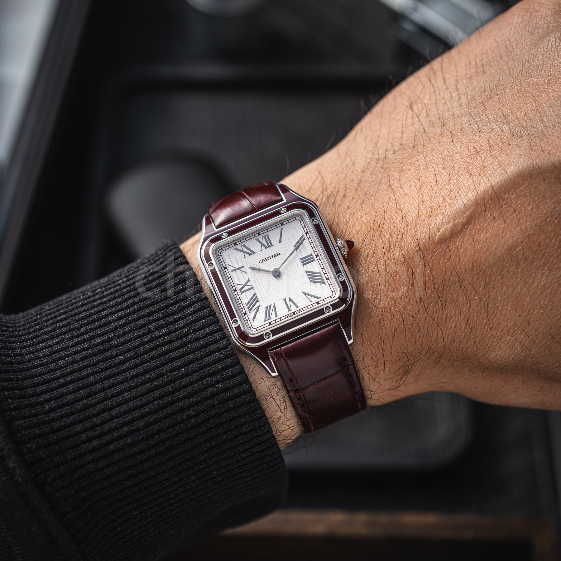 Cartier Santos Dumont Large Platinum WGSA0053