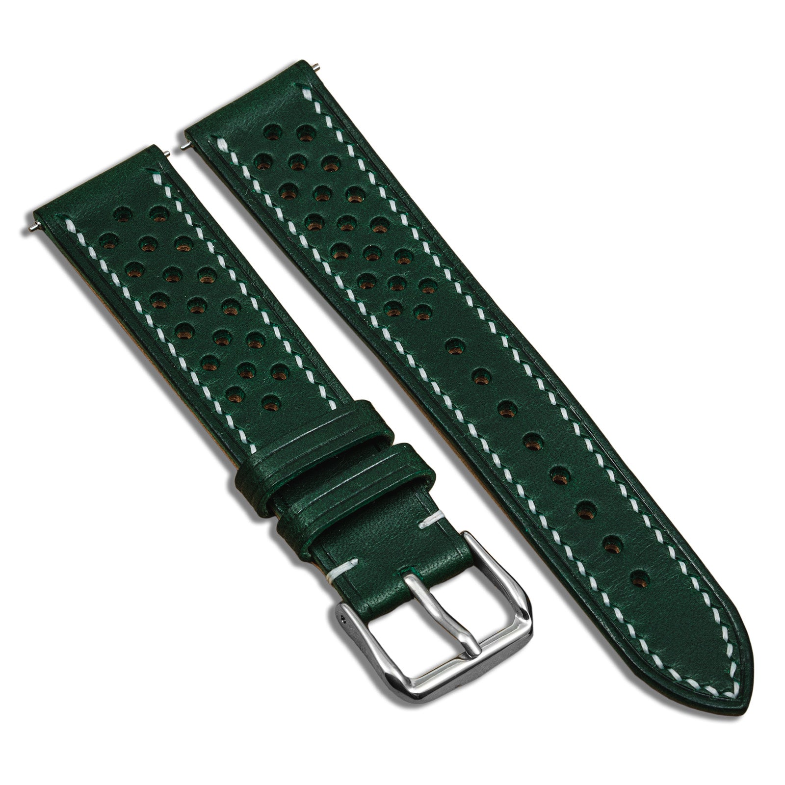 Hand-stitched Walpier Buttero Rally Green/White