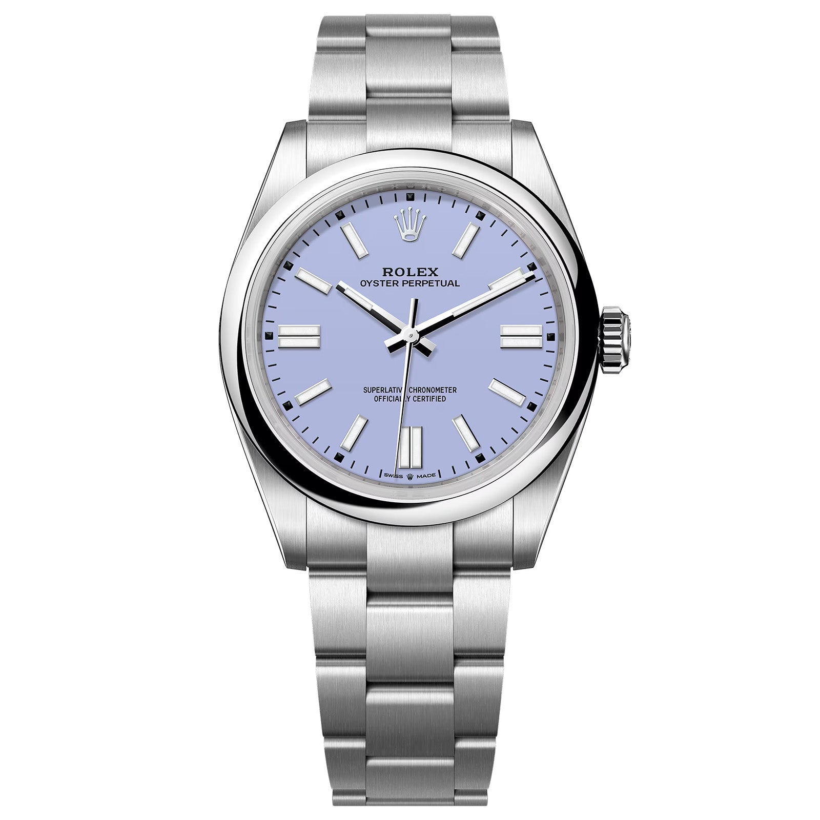 Rolex Oyster Perpetual Stainless Dial 41 134300 Lavenda