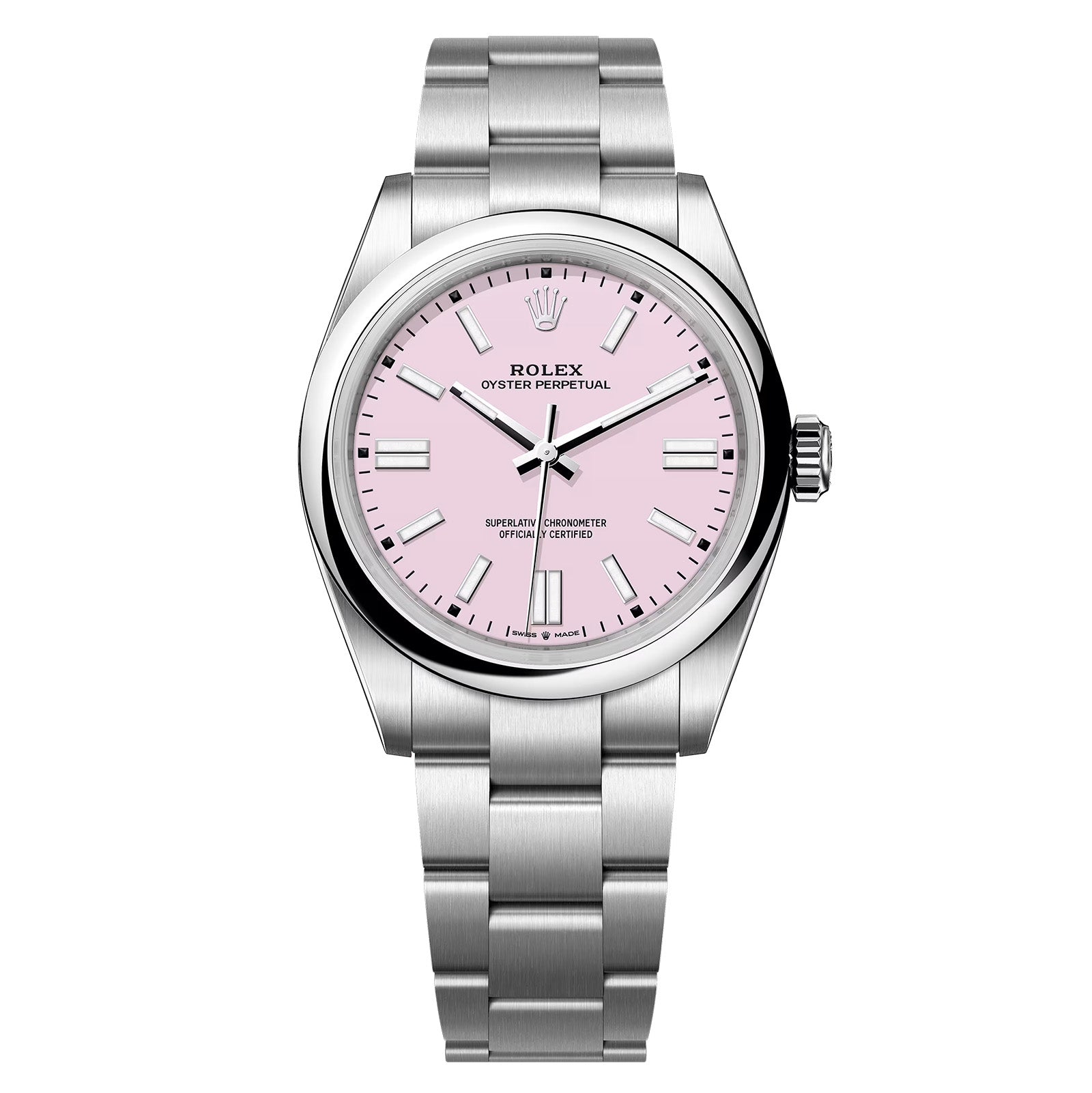 Rolex Oyster Perpetual Stainless Dial 41 134300 Pink