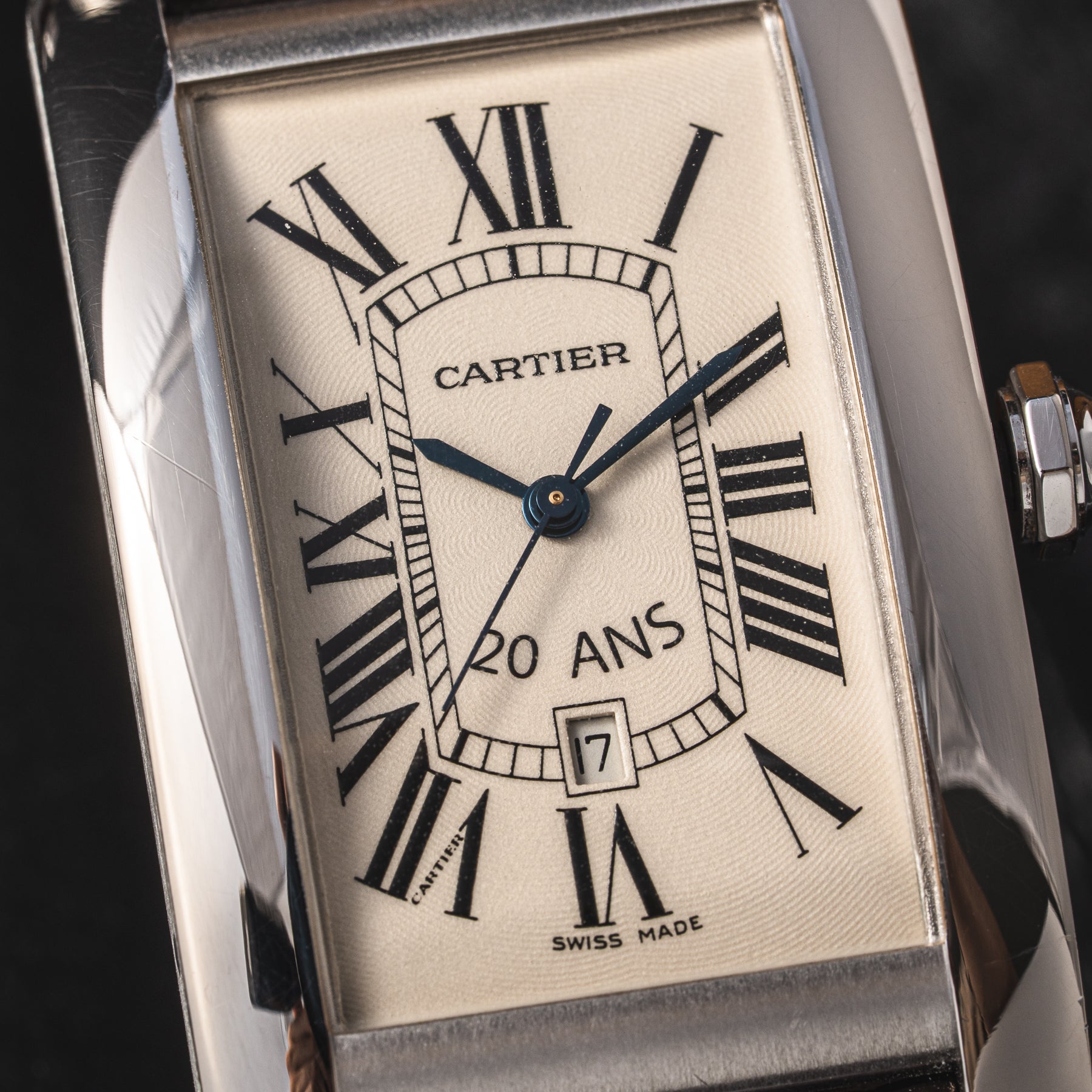 Cartier Tank Americaine "20 ANS" White Gold 1741