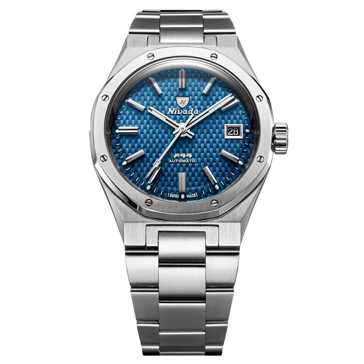 Nivada Grenchen F77 Blue MK2 38mm 69013A77