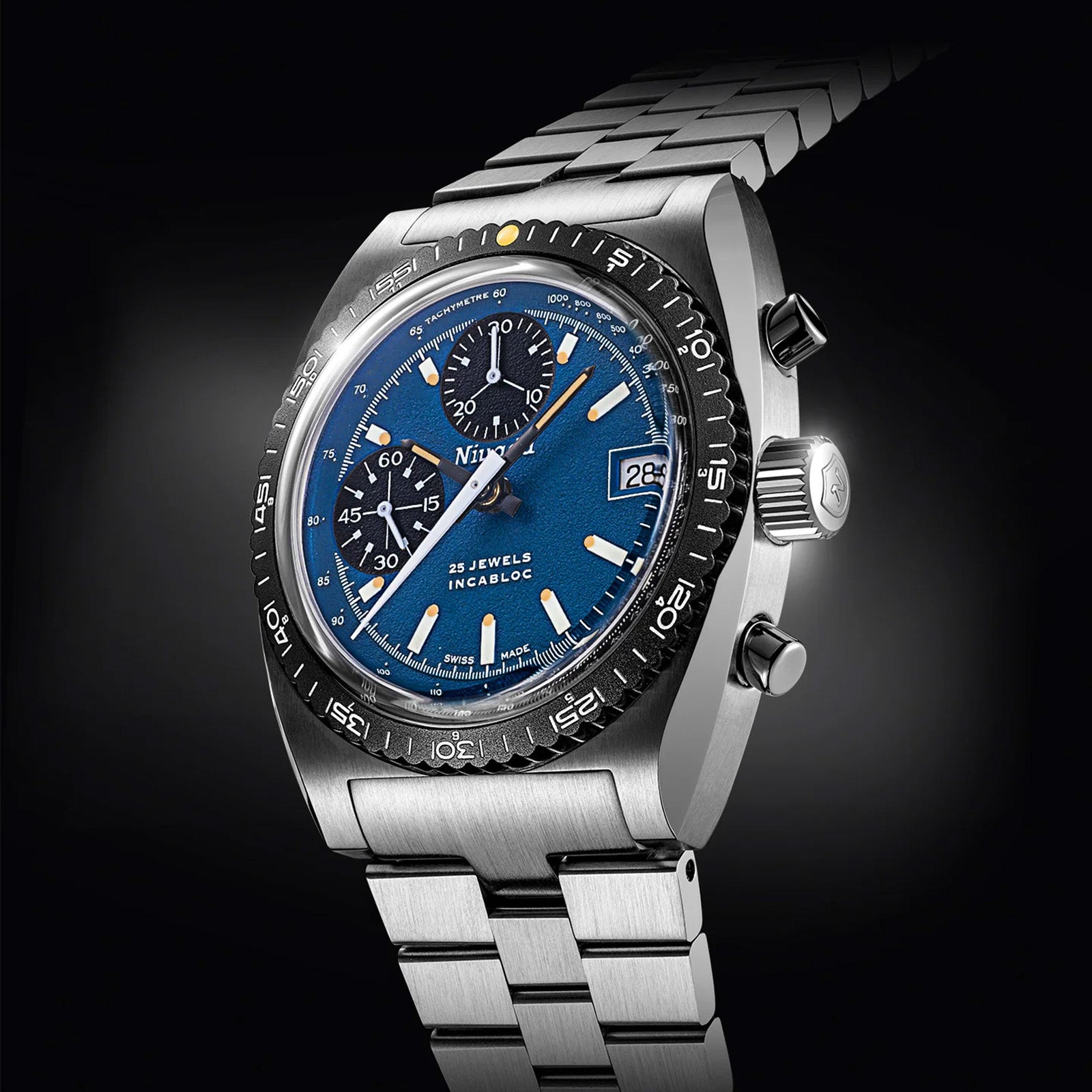 Nivada Grenchen Autochron Blue 77003A45 - limitacja 100 sztuk