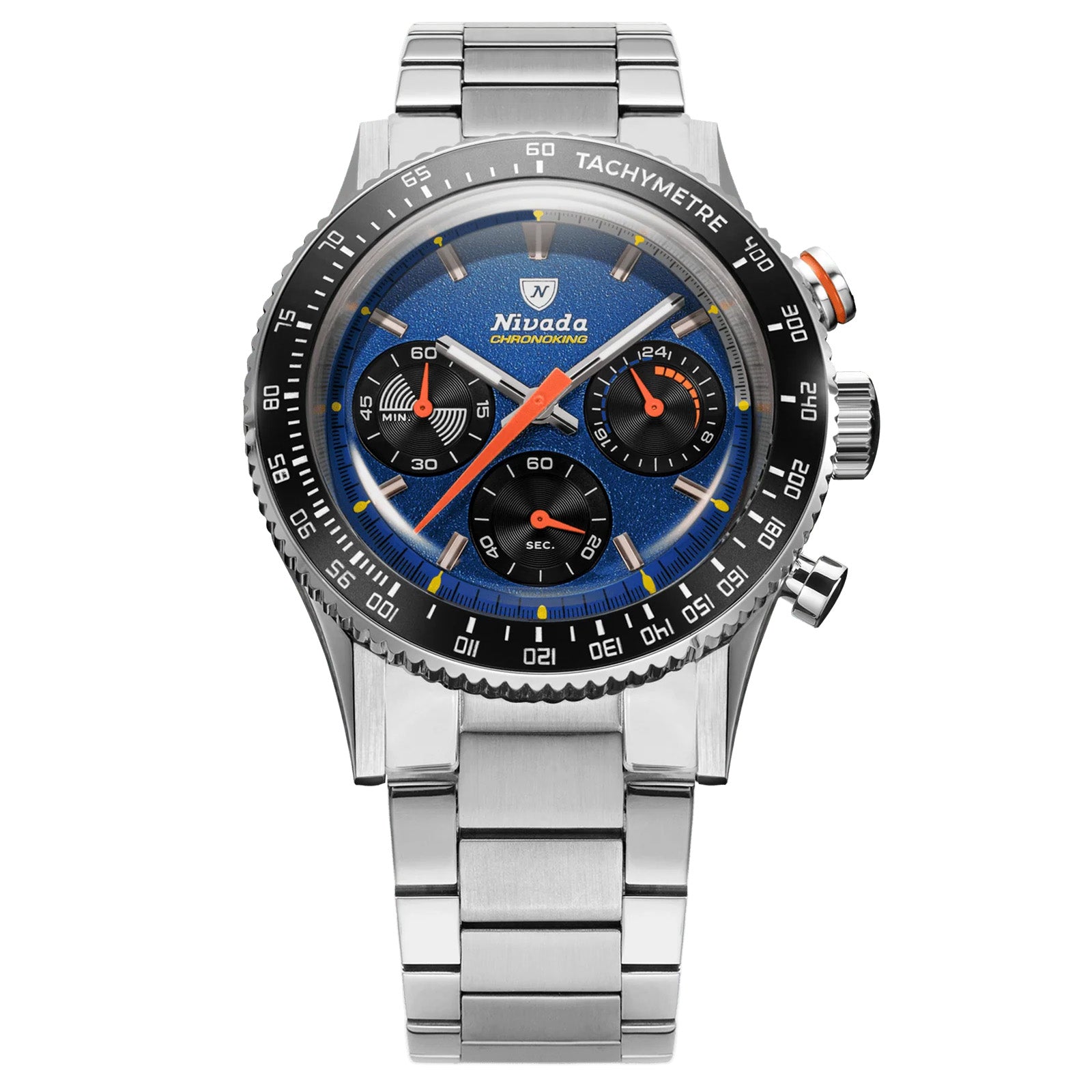 Nivada Grenchen Chronoking Mecaquartz Racing Blue 87050Q20