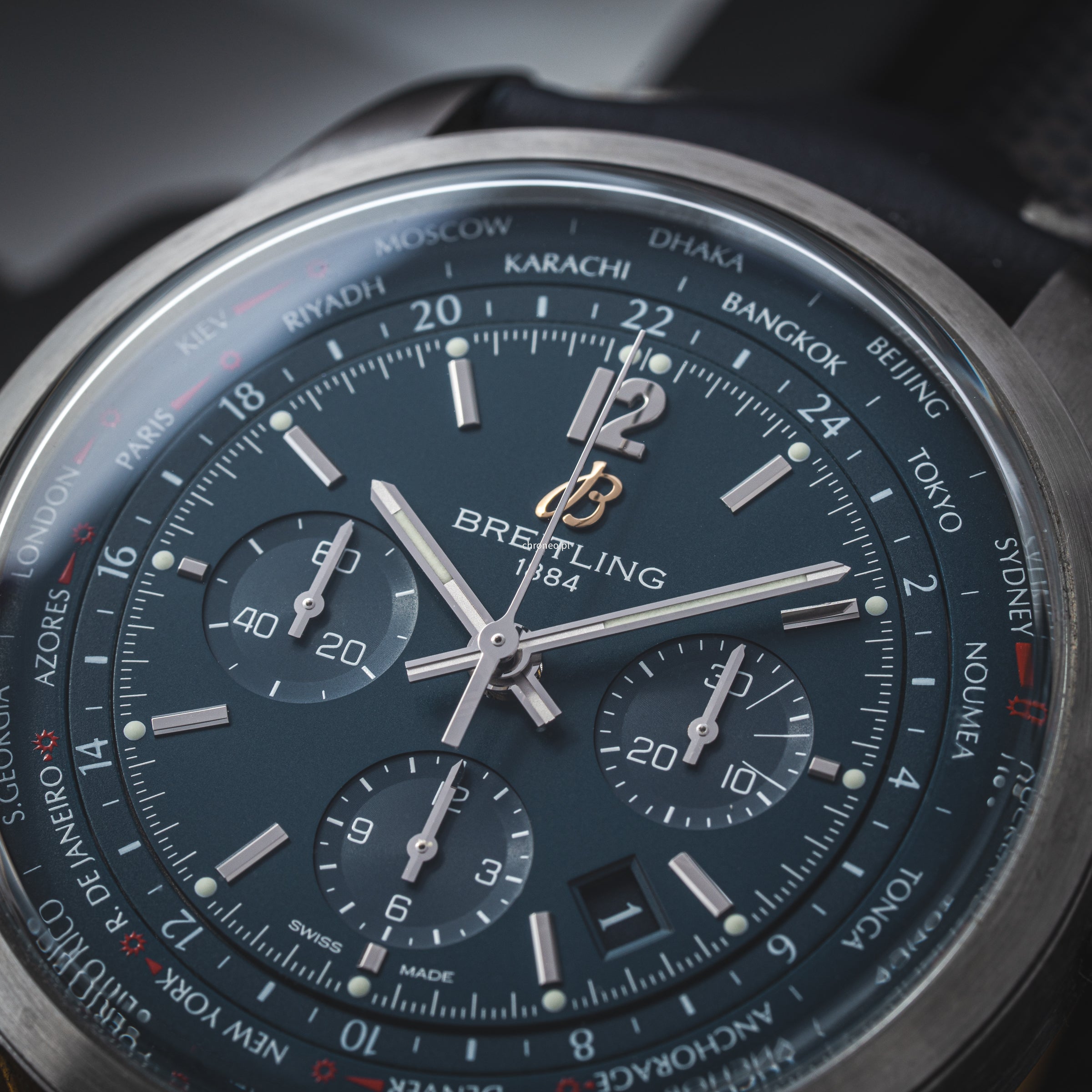 Breitling Transocean Chronograph Unitime AB0510