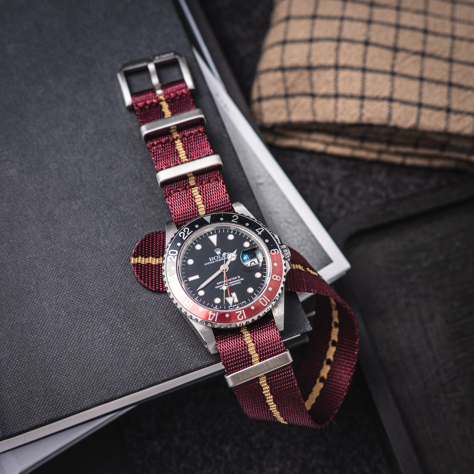 NATO Maroon/Khaki - Bordowo-beżowy