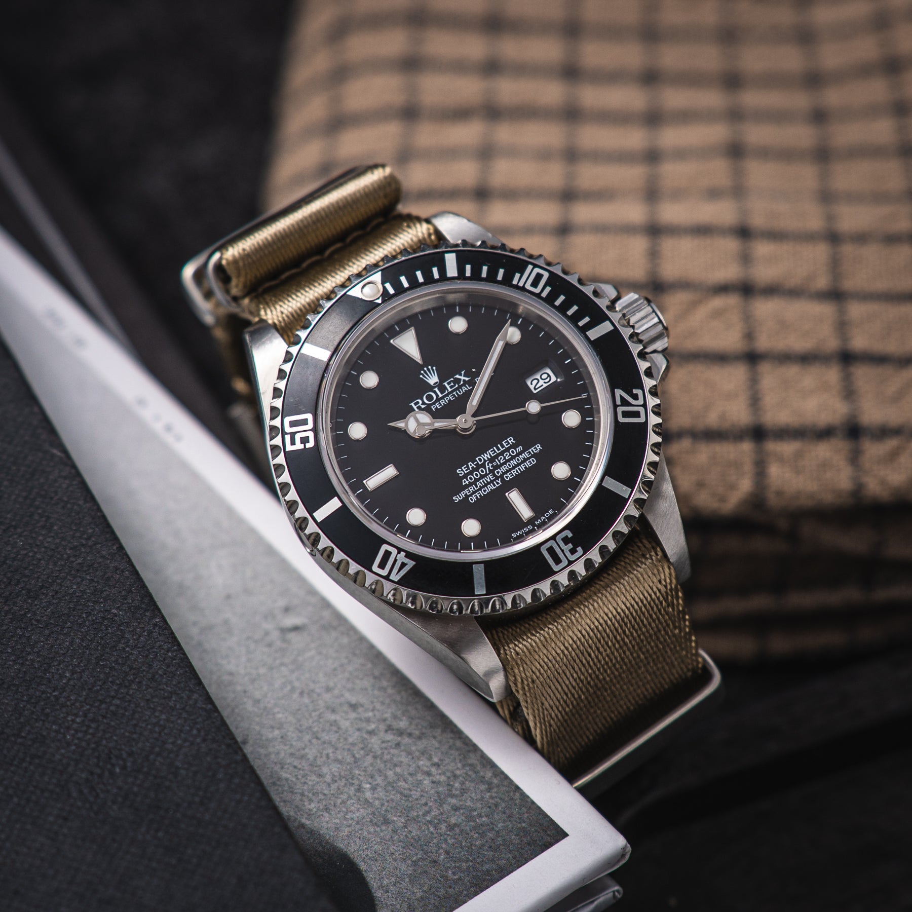 NATO Seatbelt Khaki - Piaskowy