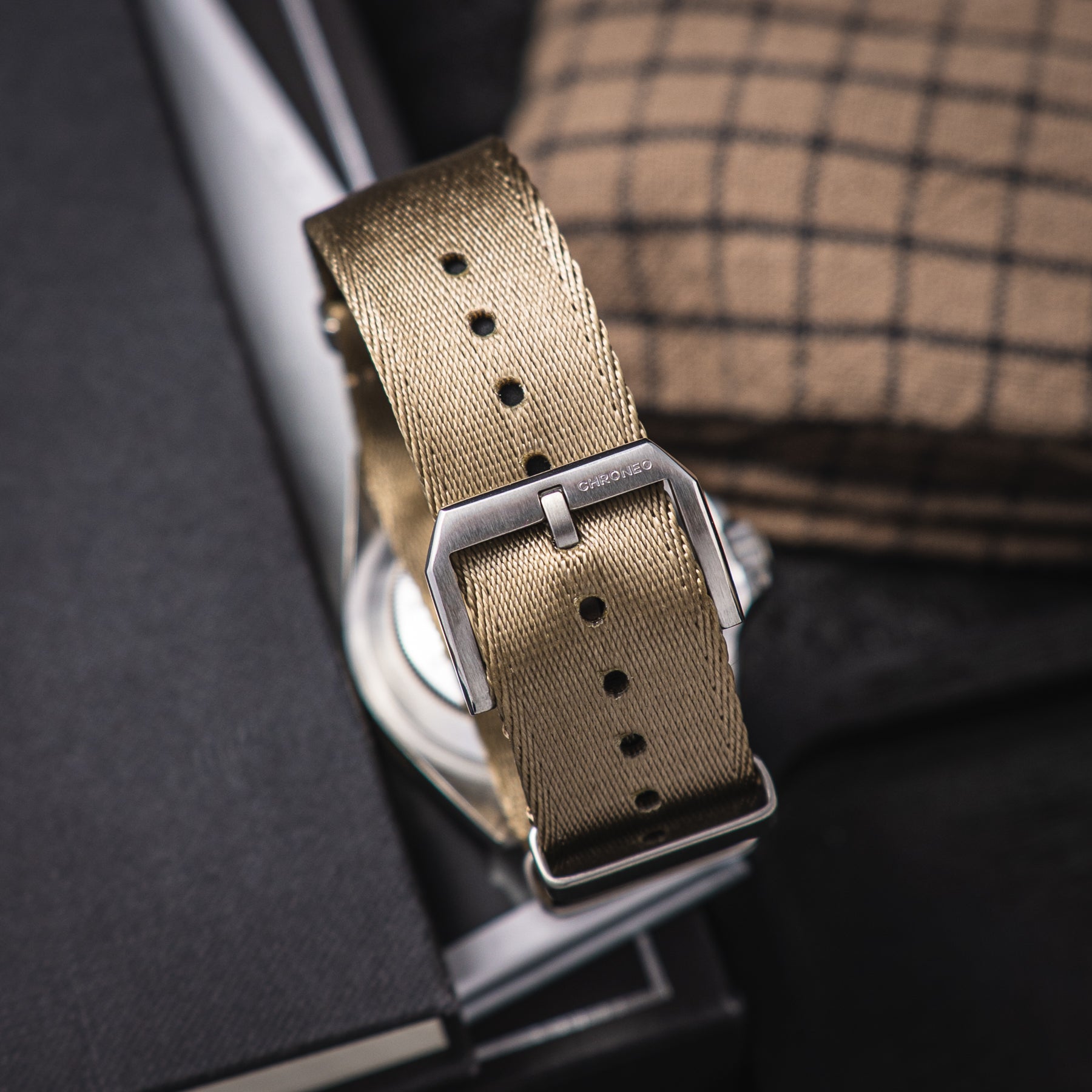 NATO Seatbelt Khaki - Piaskowy