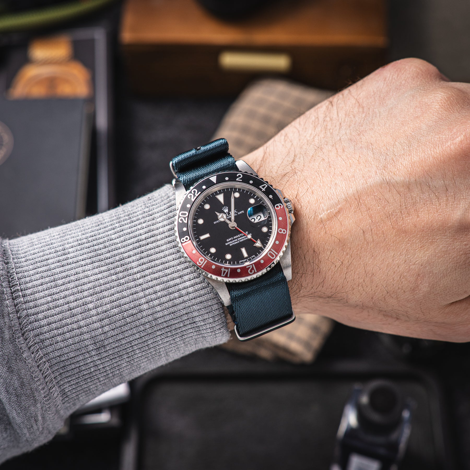 NATO Seatbelt Deep Blue - Granatowy