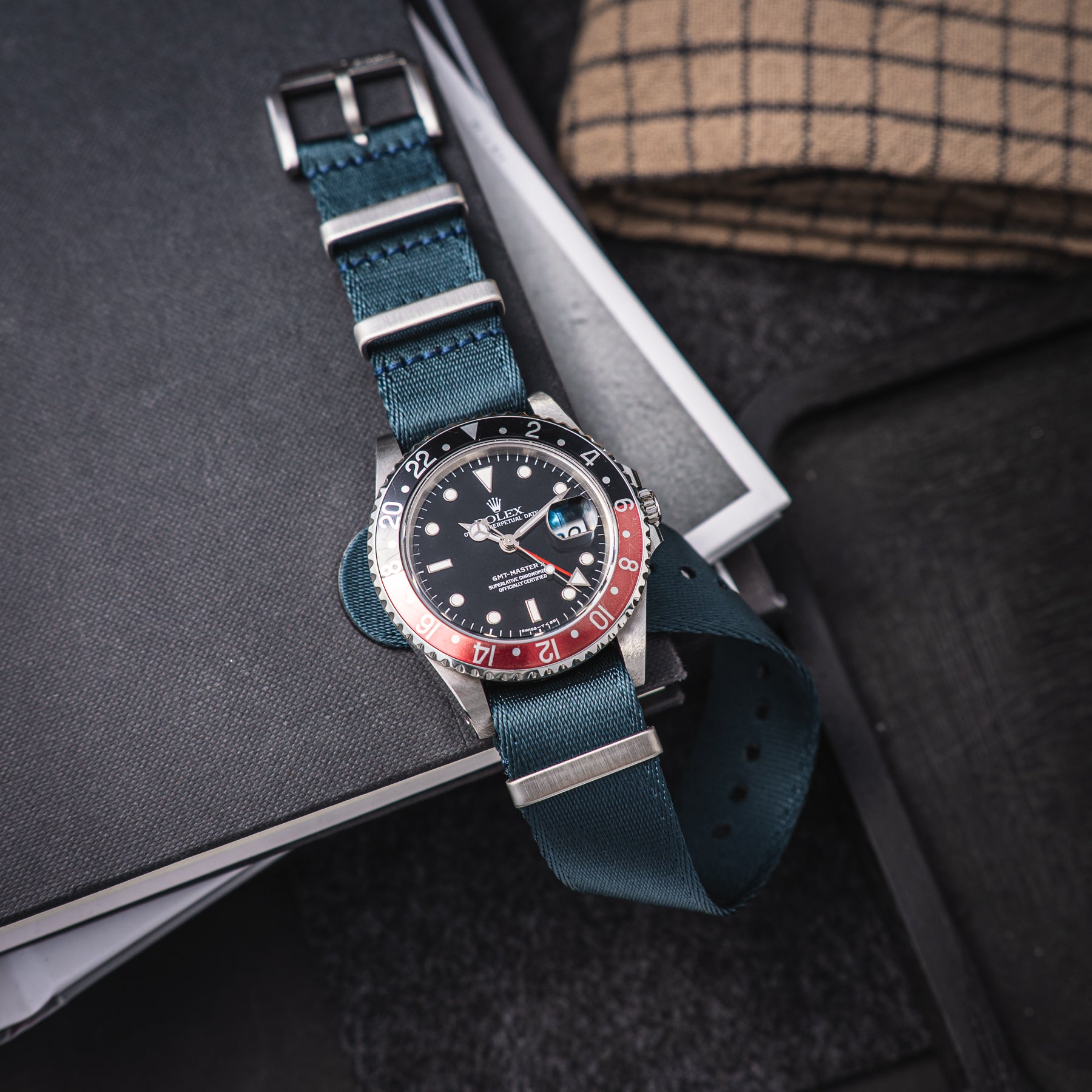 NATO Seatbelt Deep Blue - Granatowy