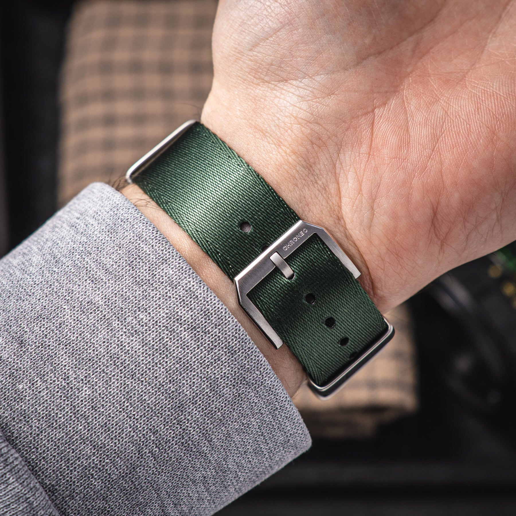 NATO Seatbelt Forest Green - Leśna zieleń