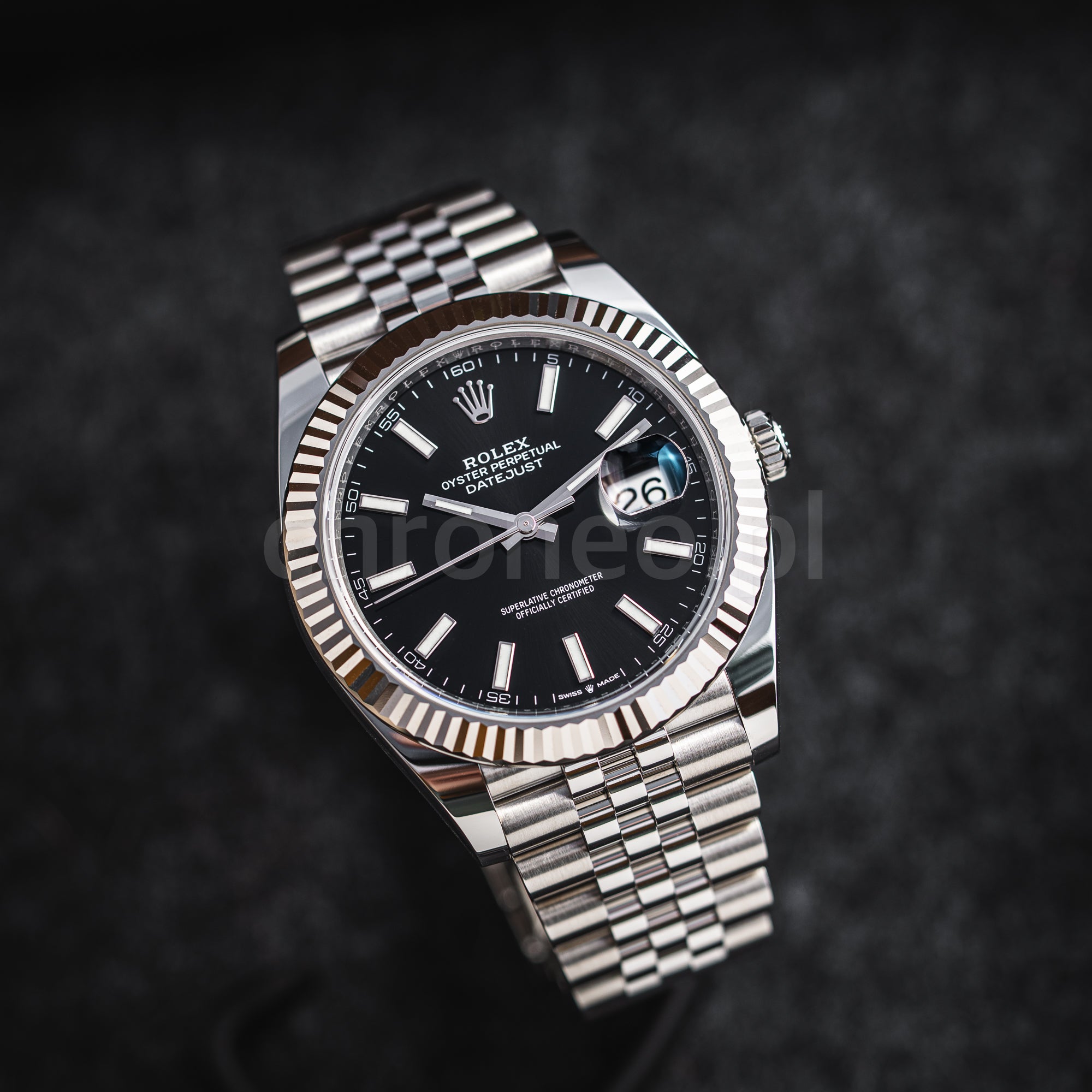 Rolex Datejust 41mm ref. 126334 black dial jubilee