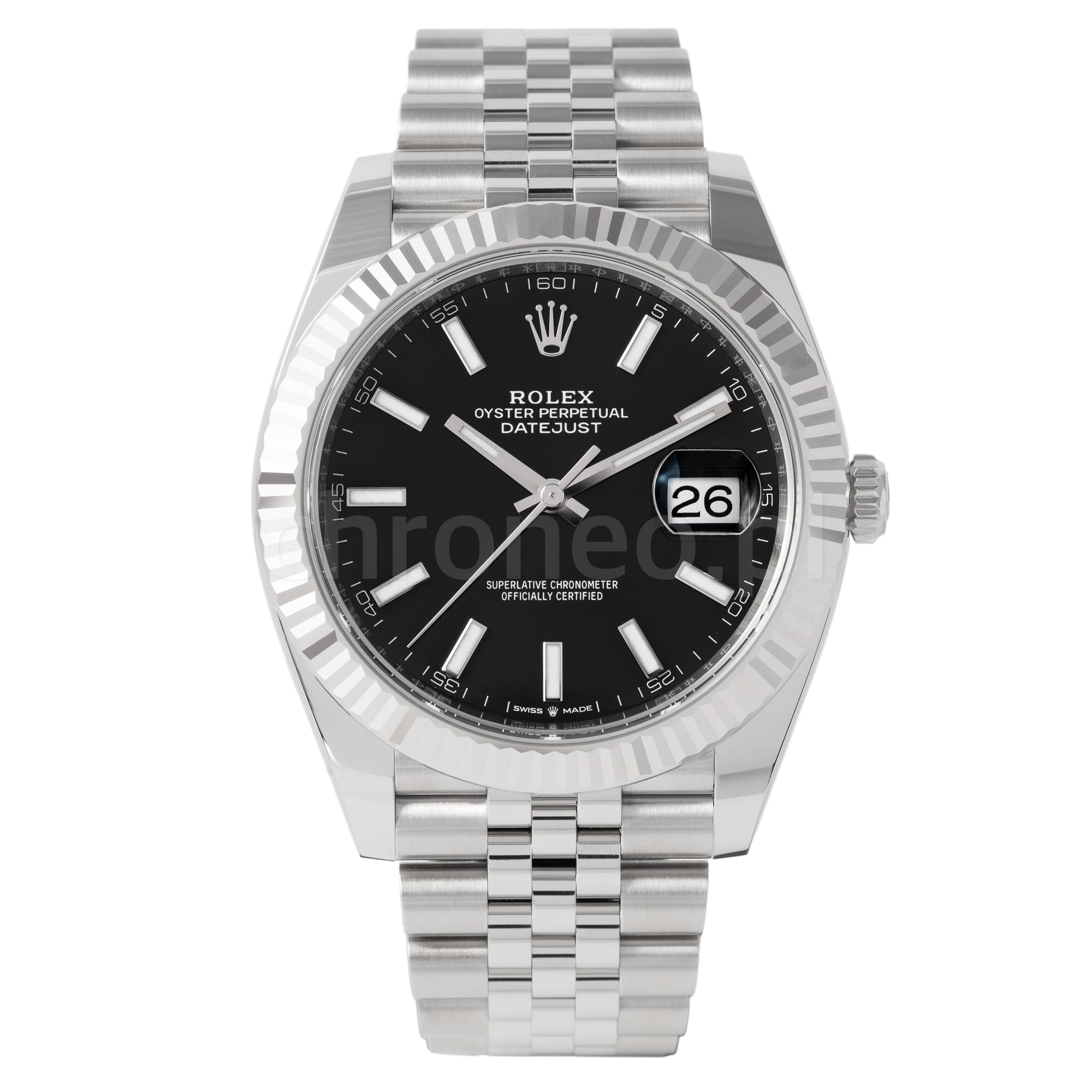 Rolex Datejust 41mm ref. 126334 black dial jubilee