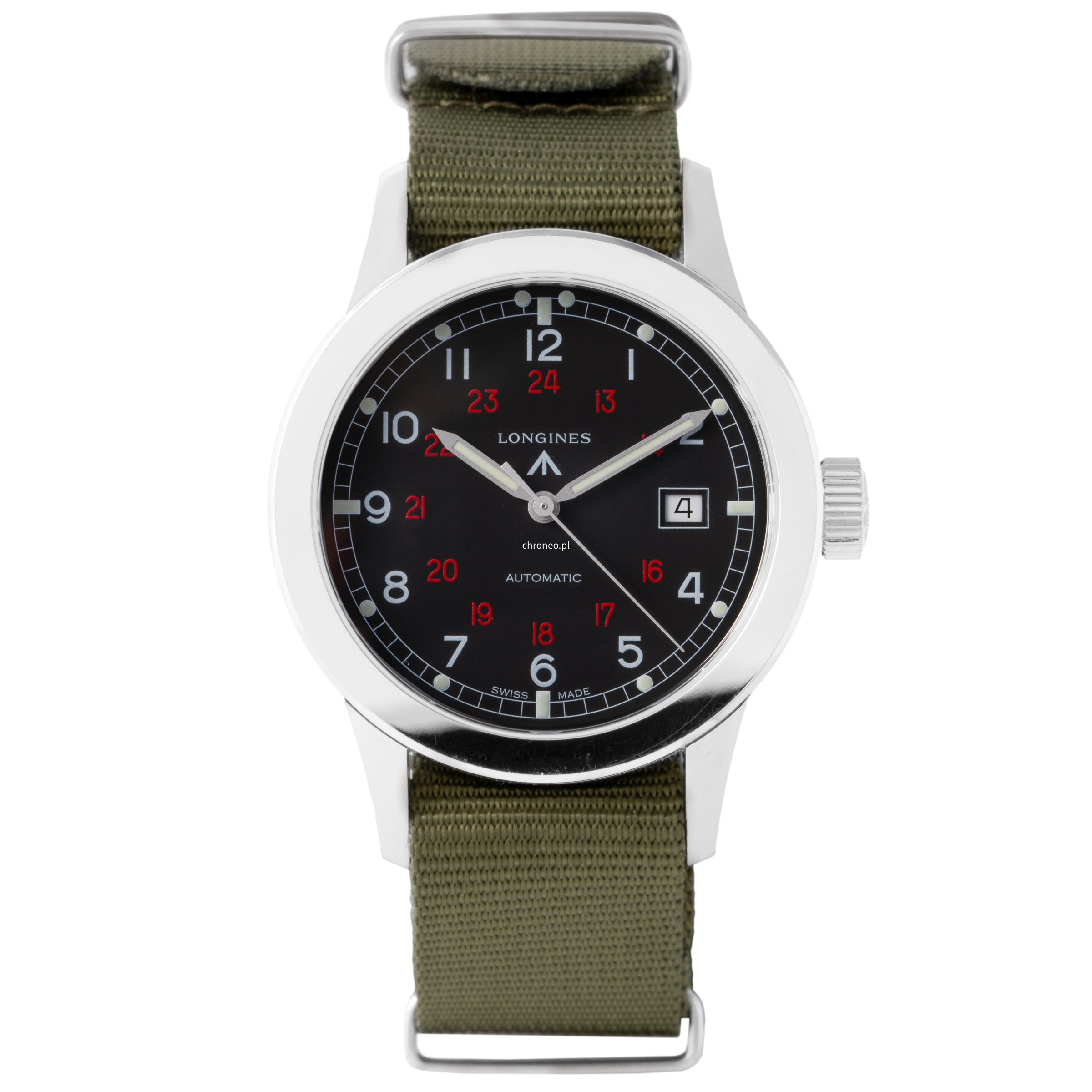 Longines Heritage Military COSD nato strap L2.832.4.53.5
