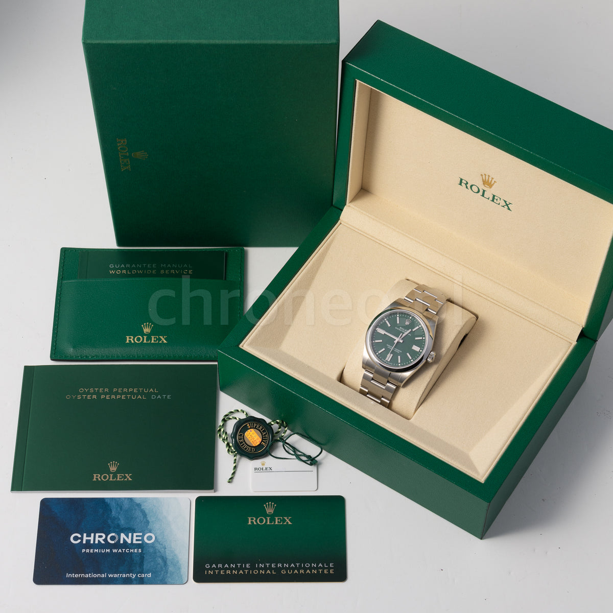 Rolex Oyster Perpetual Stainless Dial 41 134300 Green