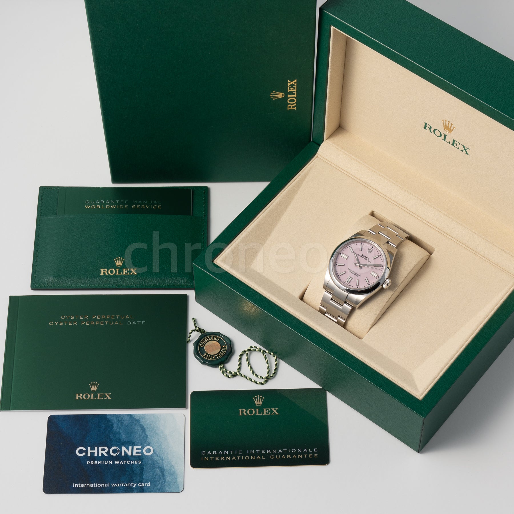 Rolex Oyster Perpetual Stainless Dial 41 134300 Pink