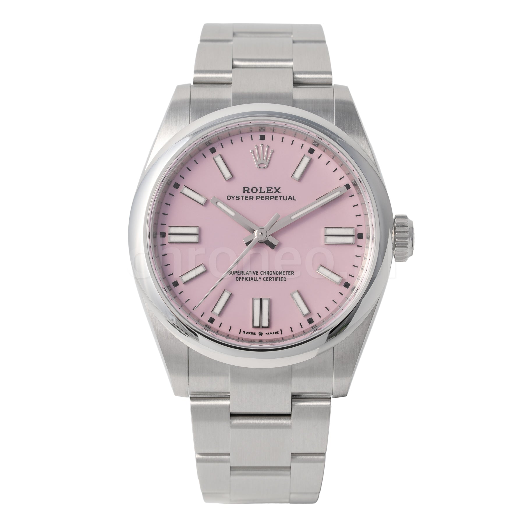Rolex Oyster Perpetual Stainless Dial 41 134300 Pink