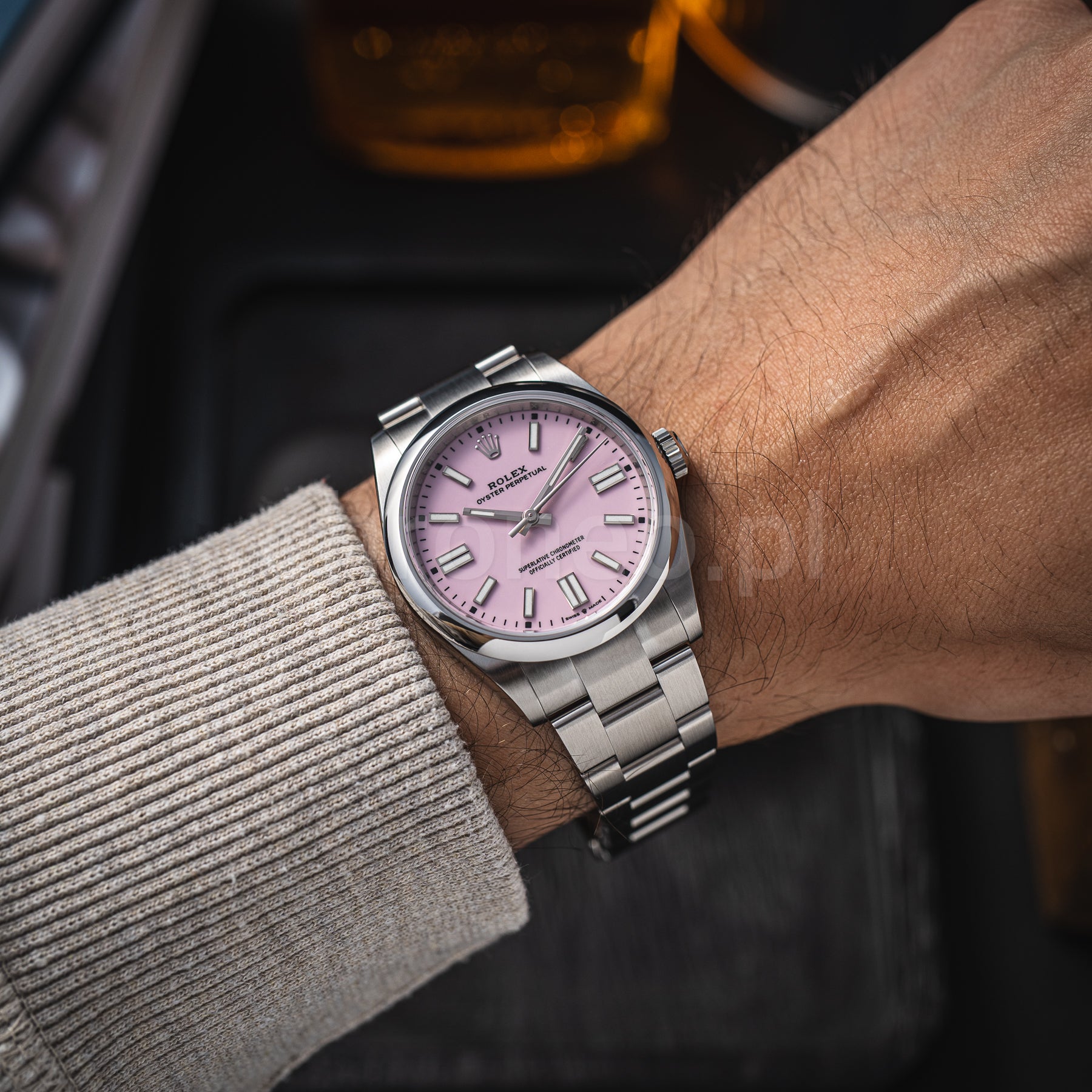Rolex Oyster Perpetual Stainless Dial 41 134300 Pink