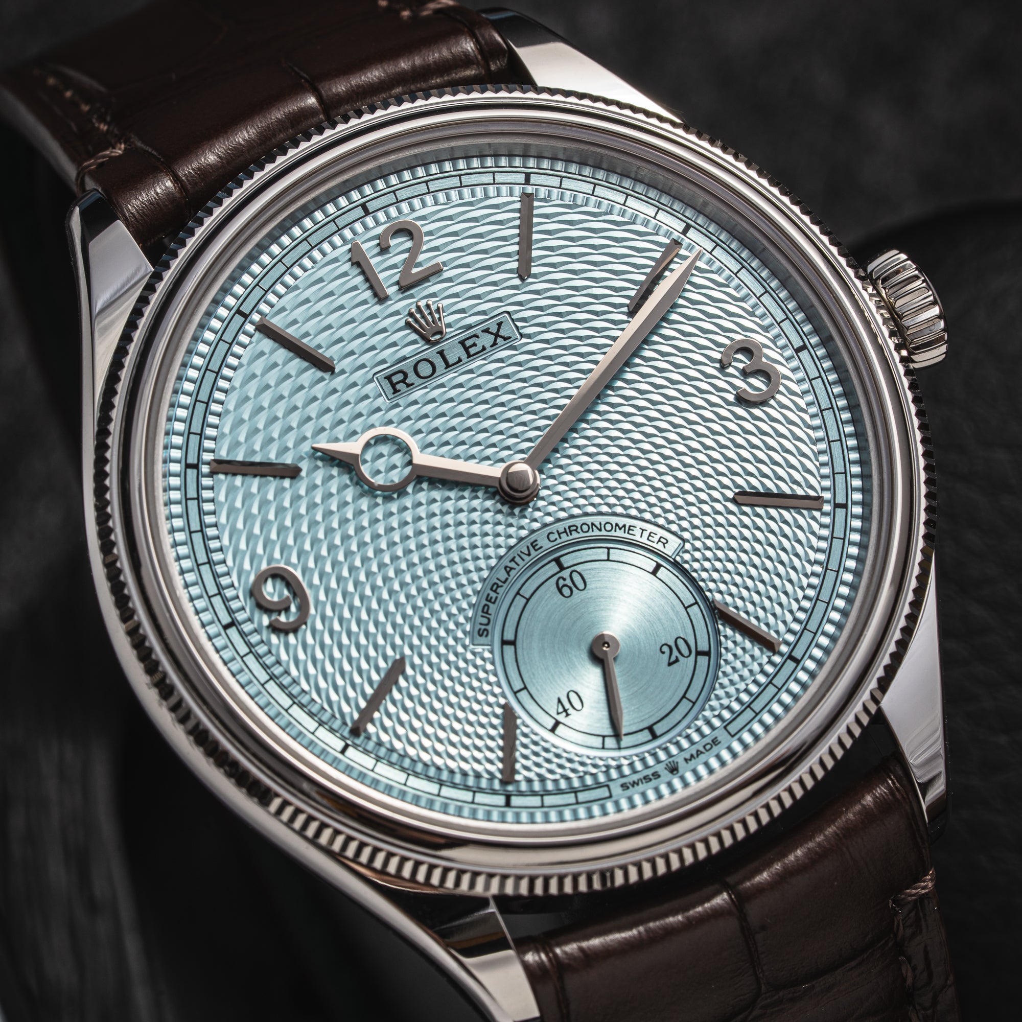 Rolex 1908 ref. 52506 Ice Blue Dial New