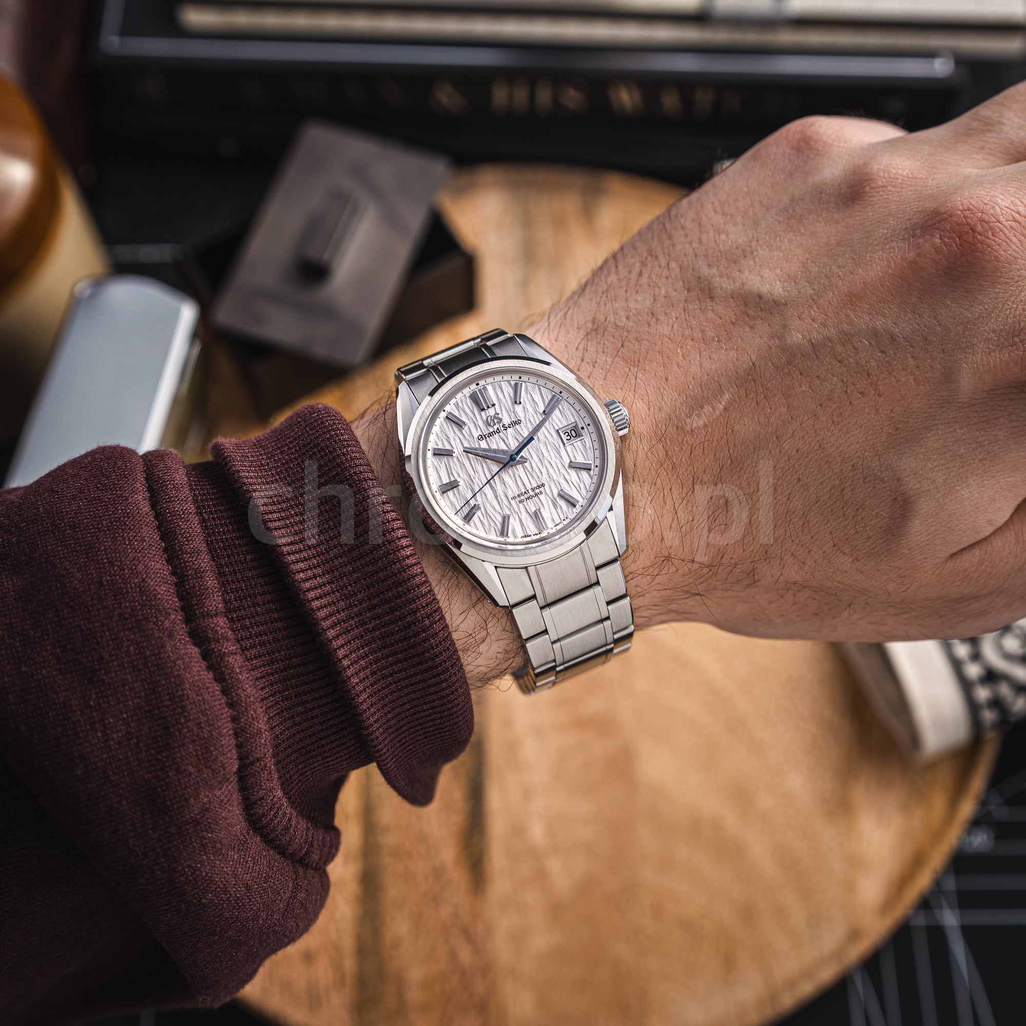 Grand Seiko White Birch Heritage Hibeat Collection ref. SLGH005G