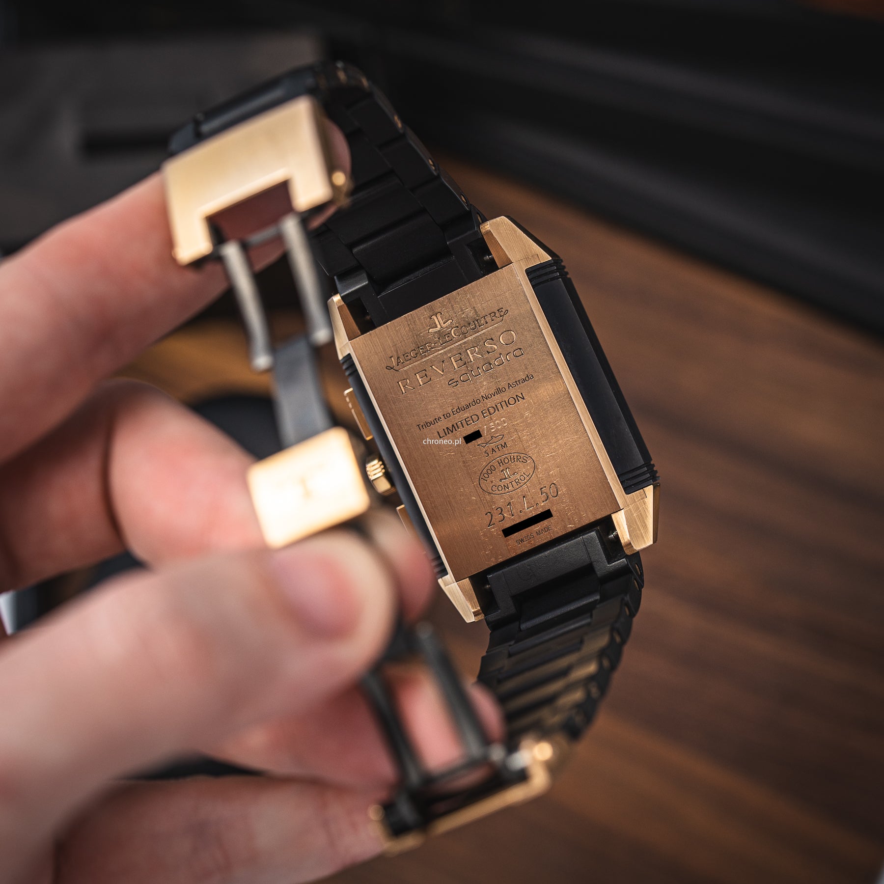 Jaeger-LeCoultre Reverso Squadra tribute to Eduardo Novillo Astrada Limited ref. 231.L.50