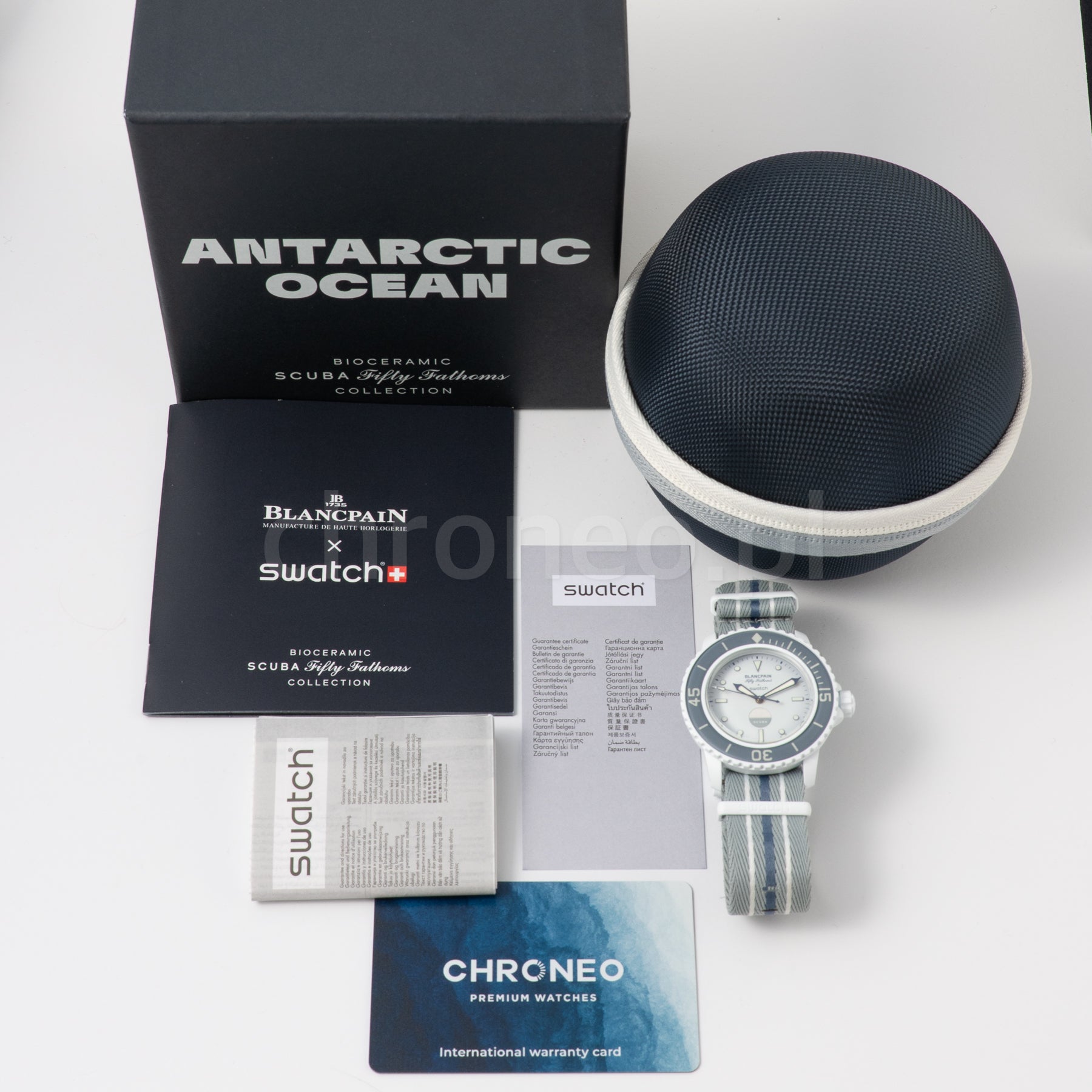 Swatch Blancpain Scuba Fifty Fathoms Antarctic Ocean ref. SO35S100