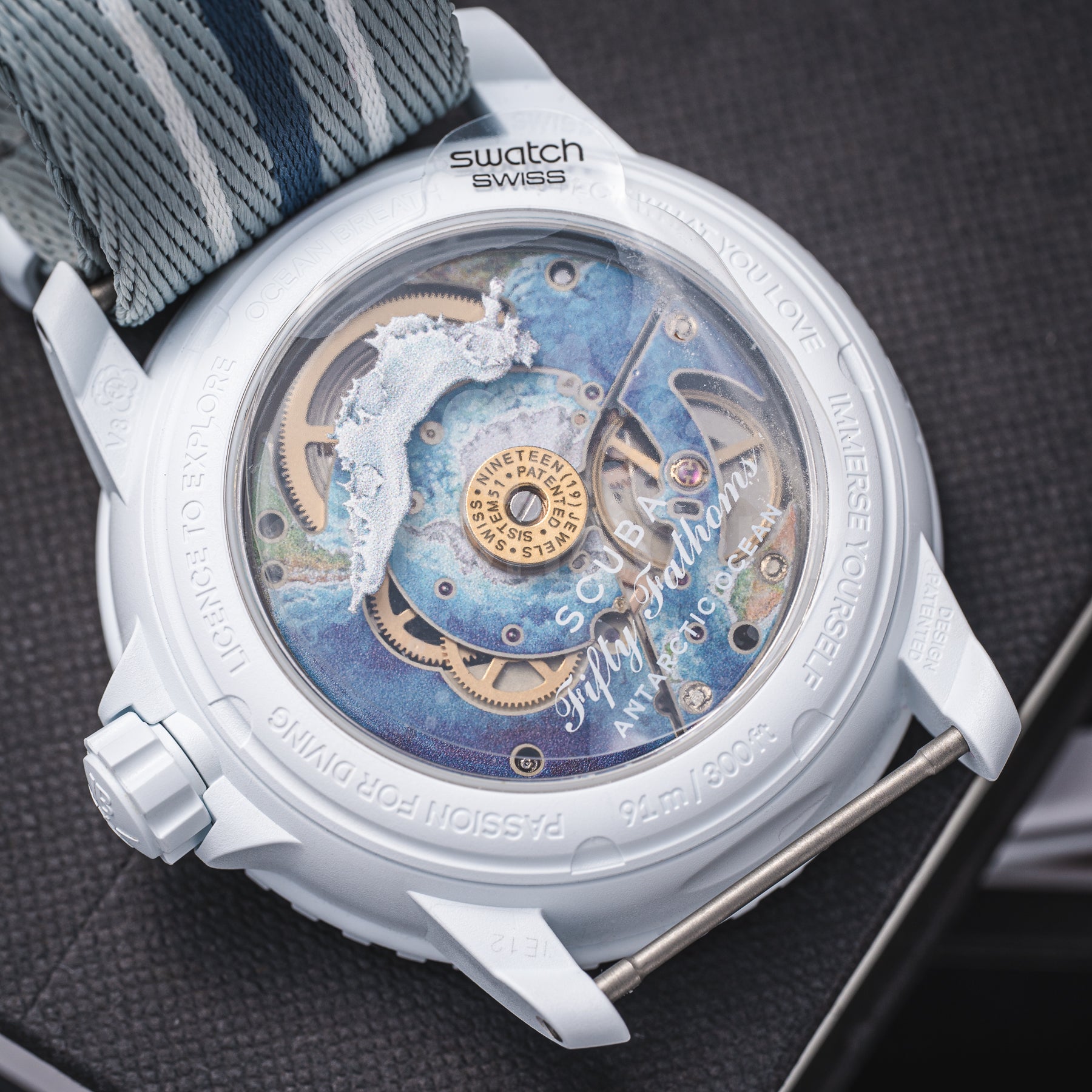 Swatch Blancpain Scuba Fifty Fathoms Antarctic Ocean ref. SO35S100