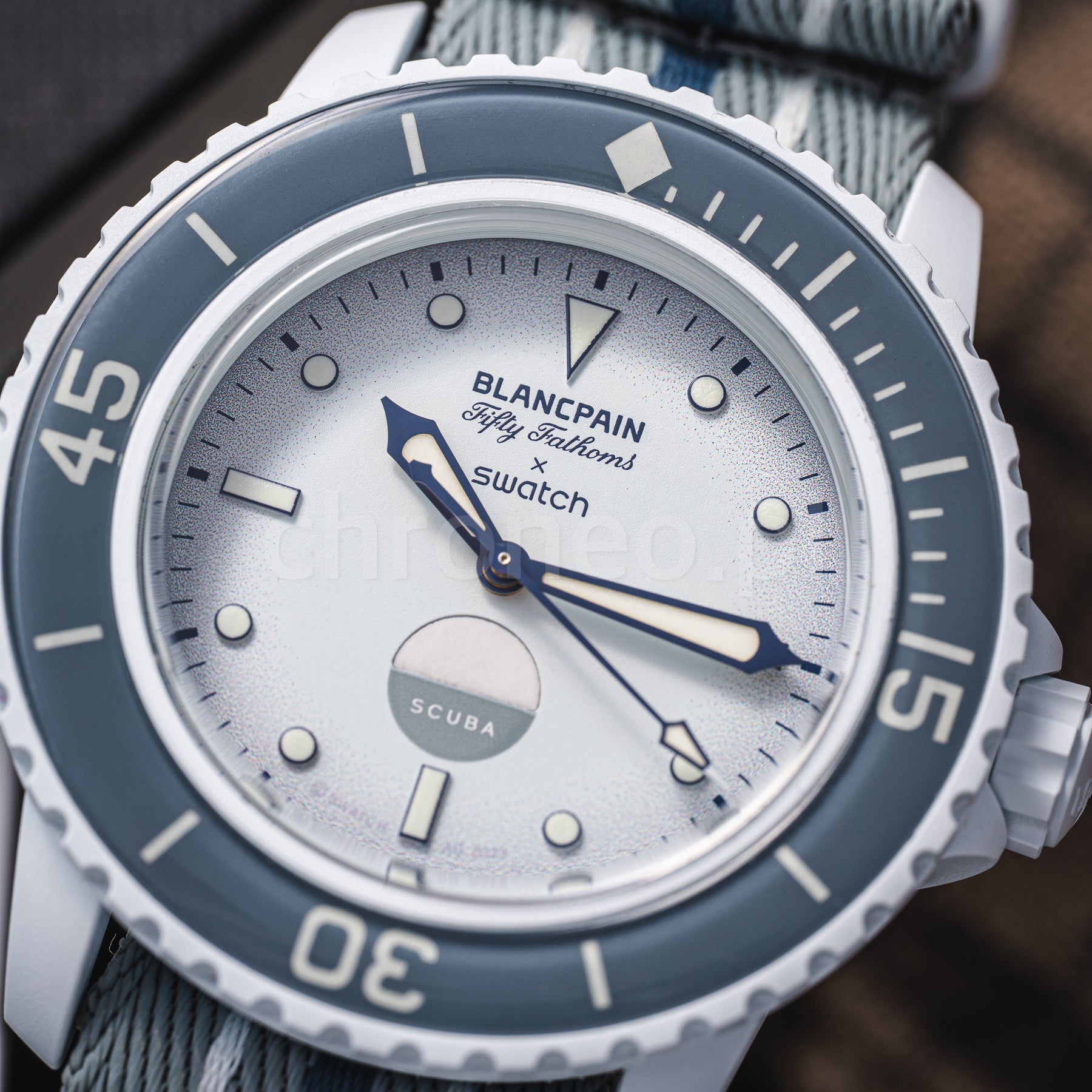 Swatch Blancpain Scuba Fifty Fathoms Antarctic Ocean ref. SO35S100