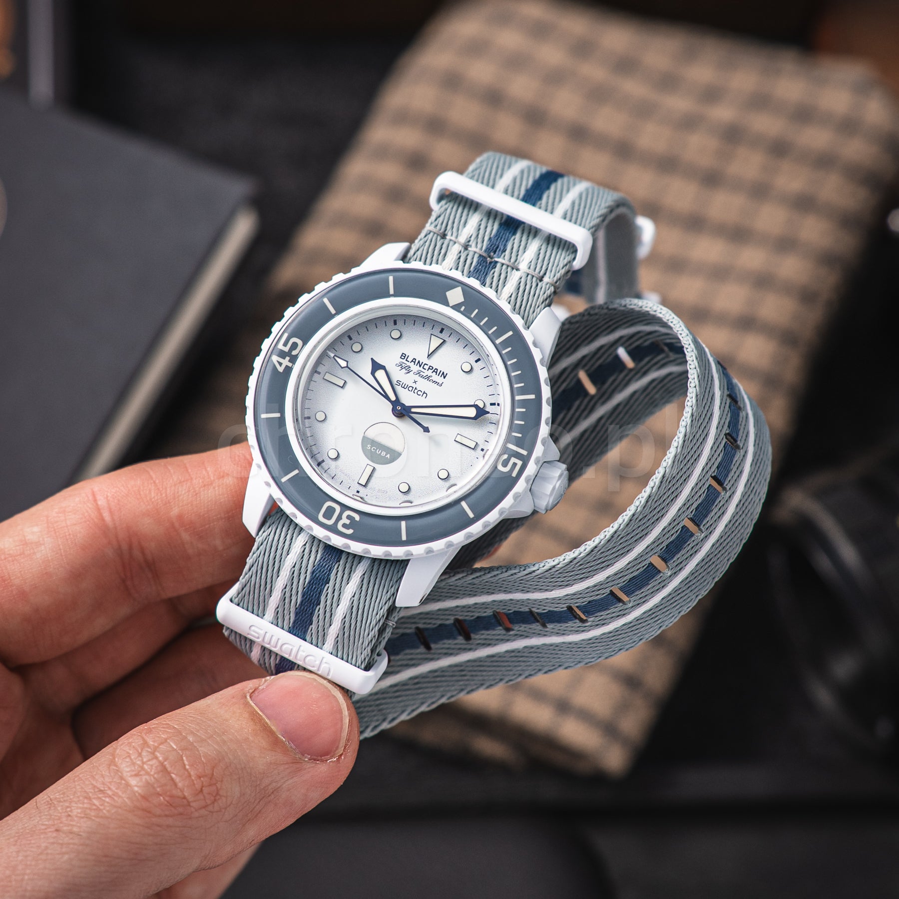 Swatch Blancpain Scuba Fifty Fathoms Antarctic Ocean ref. SO35S100