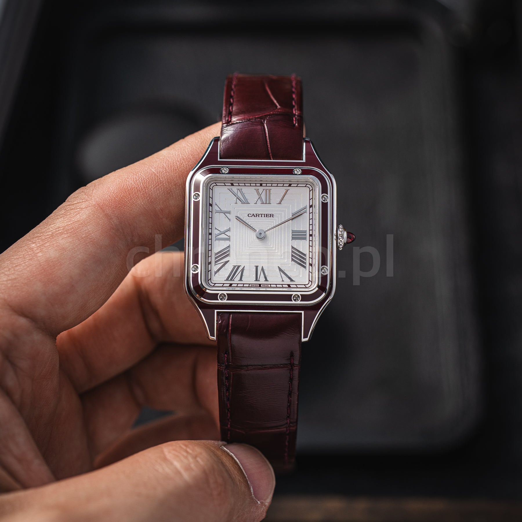 Cartier Santos Dumont Large Platinum WGSA0053