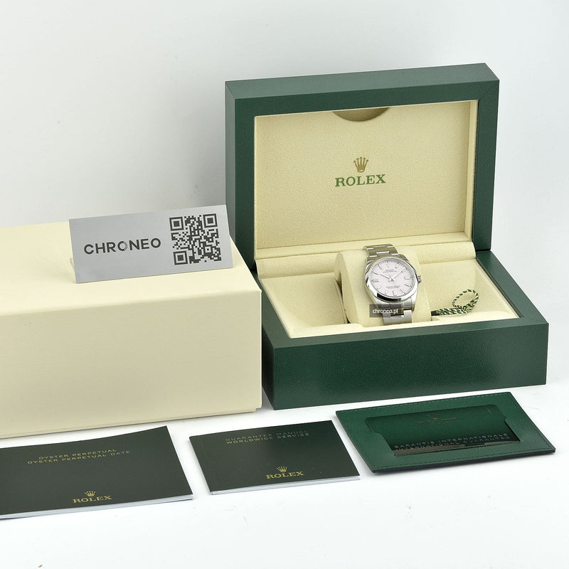 Rolex Oyster Perpetual 36 ref. 126000 pink dial, full set